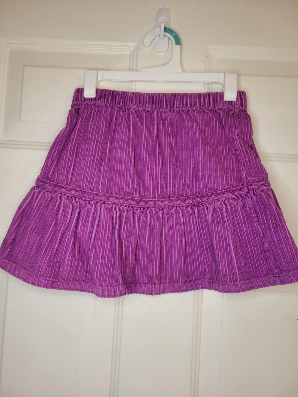 Hanna Andersson Bright Purple Tiered Corduroy Mini Skirt - Picture 4 of 7